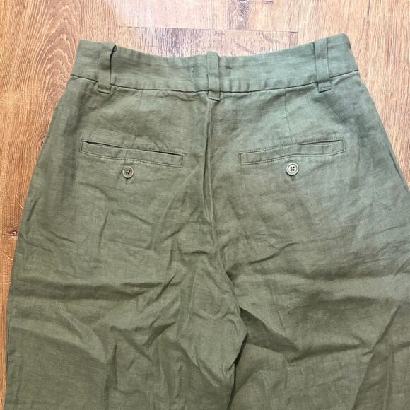 NWT Madewell The Harlow Wide-Leg Pant in 100% Linen In Distant Surplus Size 2P - Picture 9 of 9